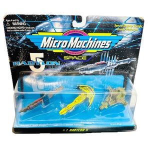 Micro Machines BABYLON 5 #1 Space Station Vorlon Transport Green Ship New!
